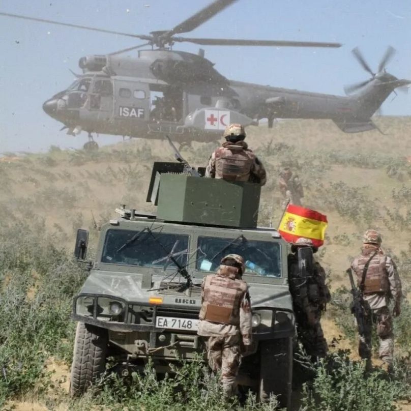Militärpersonal auf einer Ausbildungskampagne