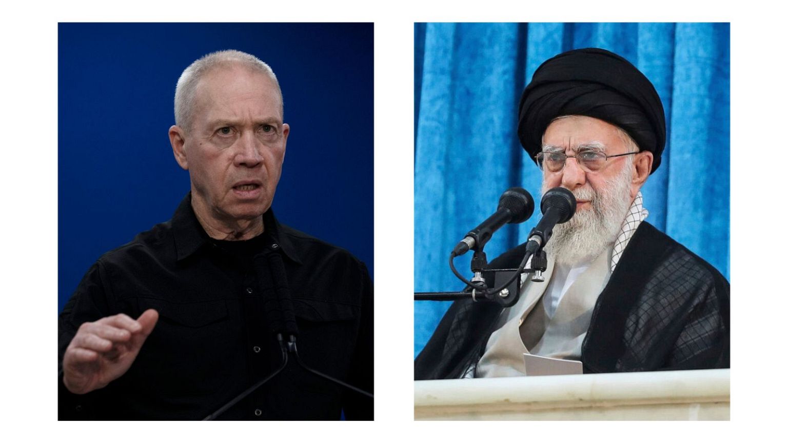 یوآو گالانت و علی خامنه‌ای