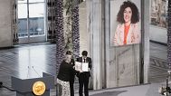 مراسم اهدای جایزه نوبل به نرگس محمدی