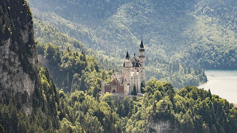 Αποψη του γερμανικού κάστρου Neuschwanstein 
