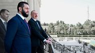 دیدار احمد شرع با الهام علی‌اف در باکو