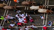 Pamplona San Fermin Festival bull run  
