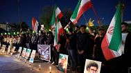 تجمع هواداران جمهوری اسلامی ایران در عراق در اعتراض به حملات اسرائیل به ایران