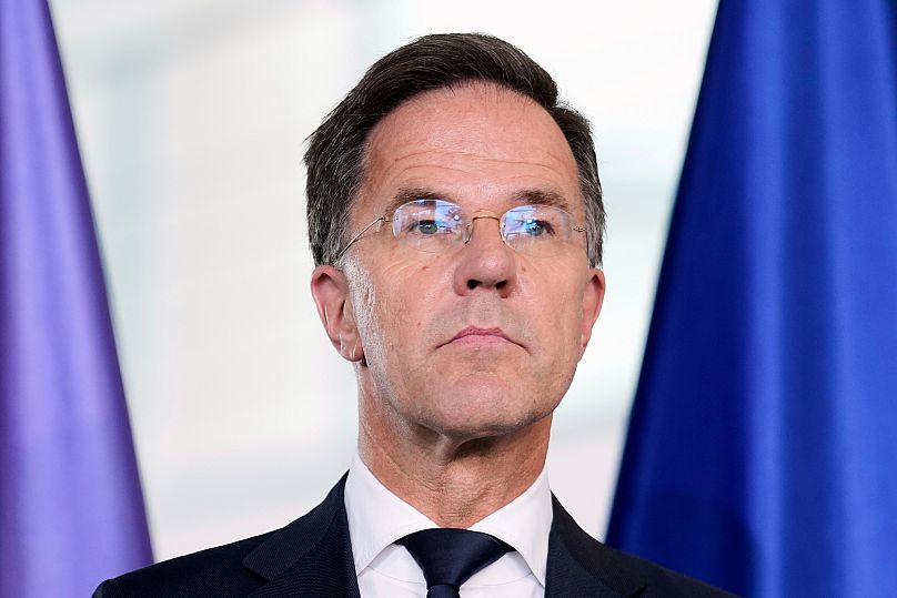 El Secretario General de la OTAN, Mark Rutte, en la Cancillería de Berlín, el 9 de julio de 2025.