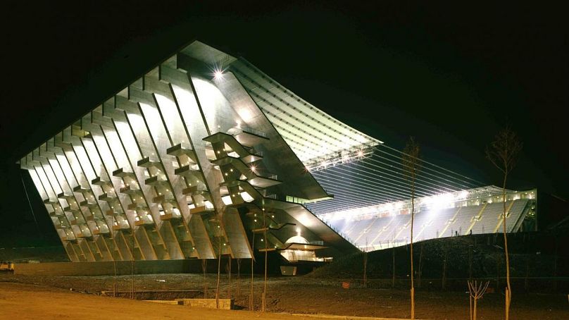 The city of Braga's municipal stadium was designed by Eduardo Souto de Moura