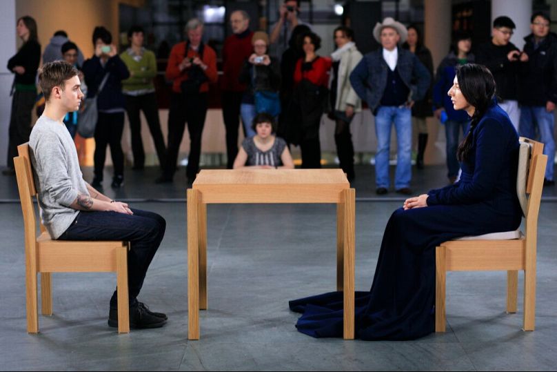 Marina and me: A visitor participates in 