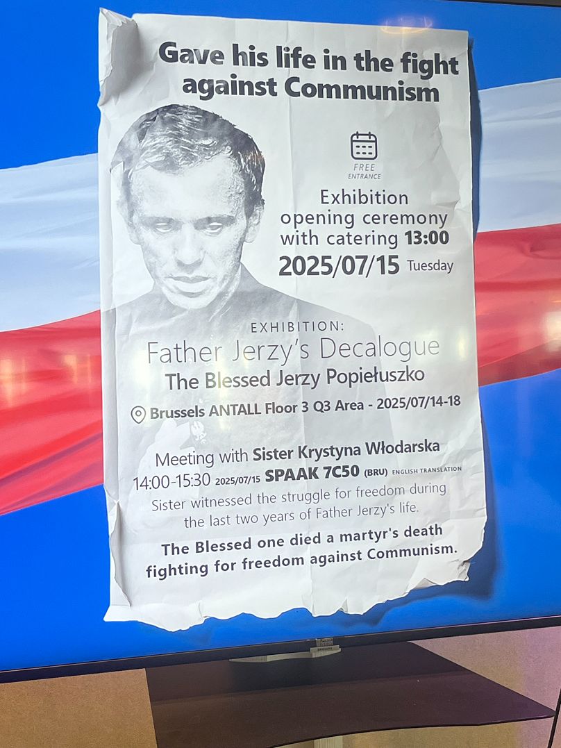 Wystawa  „Dekalog księdza Jerzego” zorganizowana w Parlamencie Europejskim przez Instytut Pamięci Narodowej i ECR