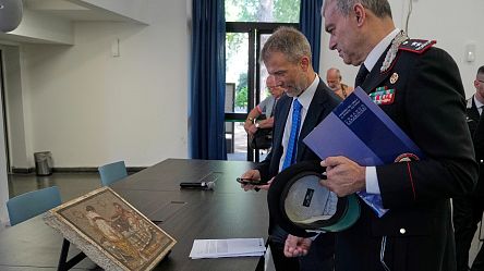 80 ans après, une mosaïque volée par un nazi rendue à Pompéi
