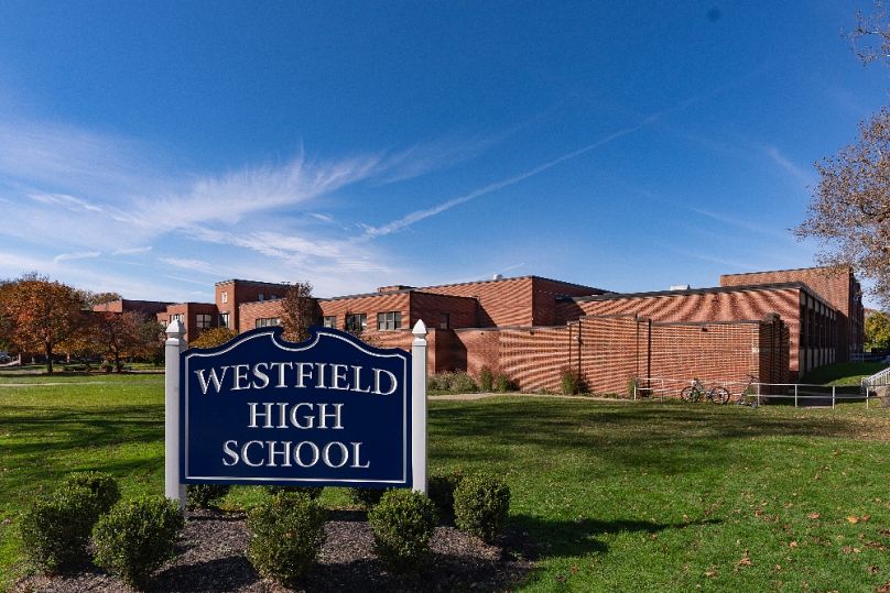 A Westfield középiskola New Jersey-ben, 2023 novemberében