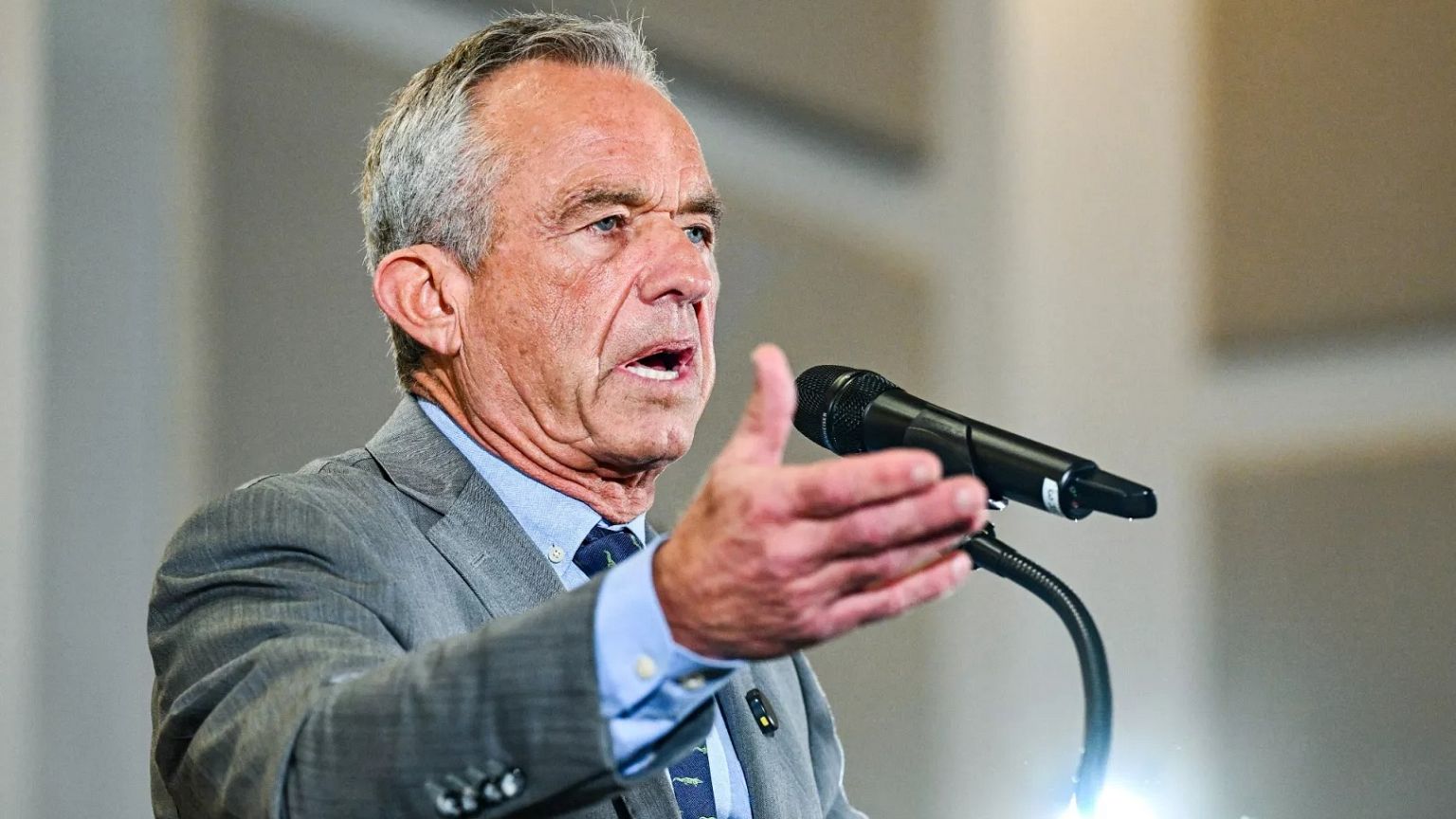 US health secretary Robert F Kennedy Jr speaks at an event in Louisiana on June 27, 2025.