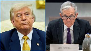 US President Donald Trump and Fed Chair Jerome Powell