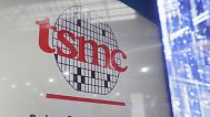This photo shows the icon of TSMC (Taiwan Semiconductor Manufacturing Company) during the Taiwan Innotech Expo at the World Trade Center in Taipei, Taiwan, Friday, Oct. 14, 20