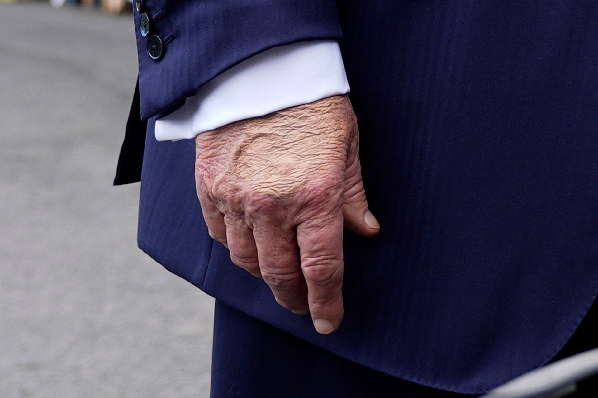 President Donald Trump speaks to the media as he leaves the White House, July 15, 2025, in Washington.