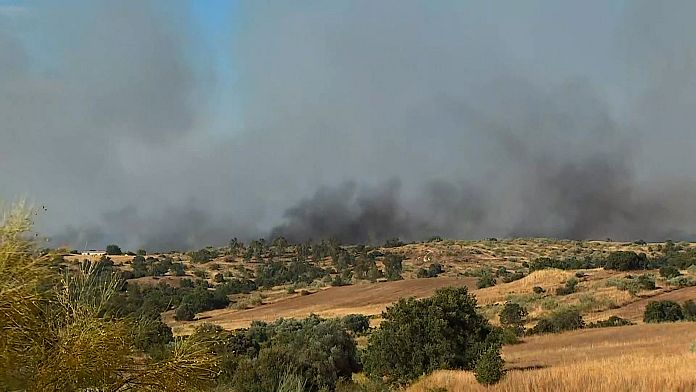 Wildfire near Madrid sends smoke over capital and forces evacuations A wildfire broke out near the town of Méntrida in central Spain on Thursday, spreading rapidly and sending a thick cloud of smoke over the capital, Madrid.