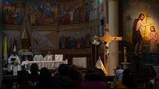 Gaza Christians killed in Israeli strike on church compound laid to rest