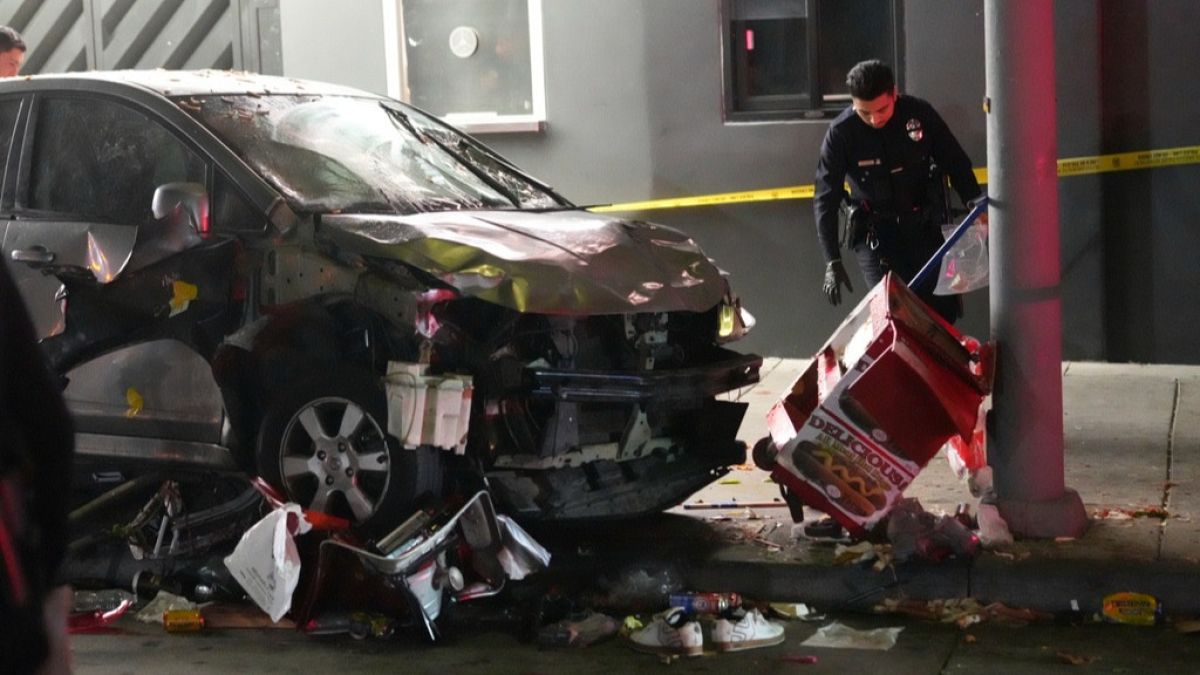 30 injured as vehicle rams into a crowd of peole in East Hollywood