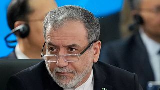 Iran's Foreign Minister Abbas Araghchi attends the 17th annual BRICS summit in Rio de Janeiro, Brazil, Monday, July 7, 2025