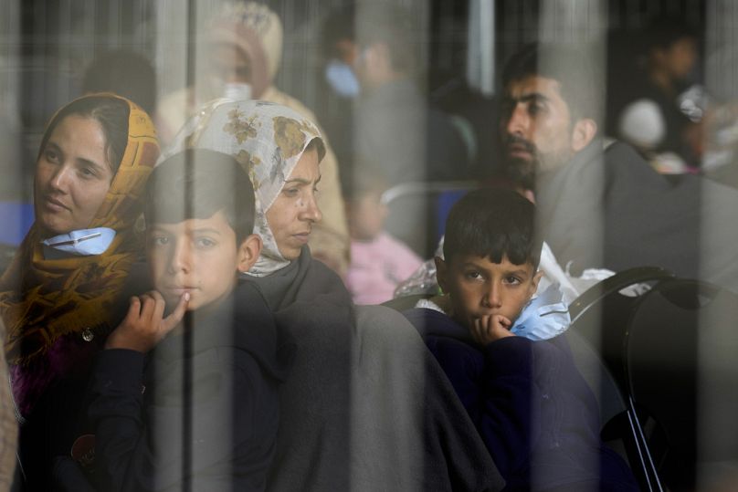 September 2021: Migranten aus Afghanistan warten auf dem US-Luftwaffenstützpunkt Ramstein, Deutschland, auf den nächsten Flug in einen sicheren Ort. (Archivbild/Symbolbild) -