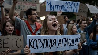 Kyiv sees rare wartime protest over anti-corruption legislation