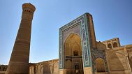 Entrance portal of Khoja Kalon and Kalon Minaret