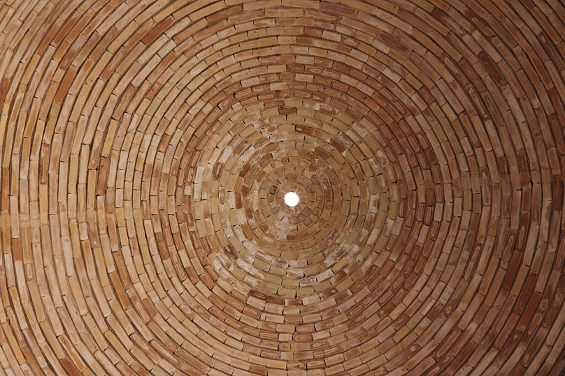 Ceiling detail of a building in Bukhara