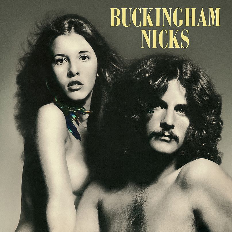 Stevie Nicks and Lindsey Buckingham on the album cover of 'Buckingham Nicks'