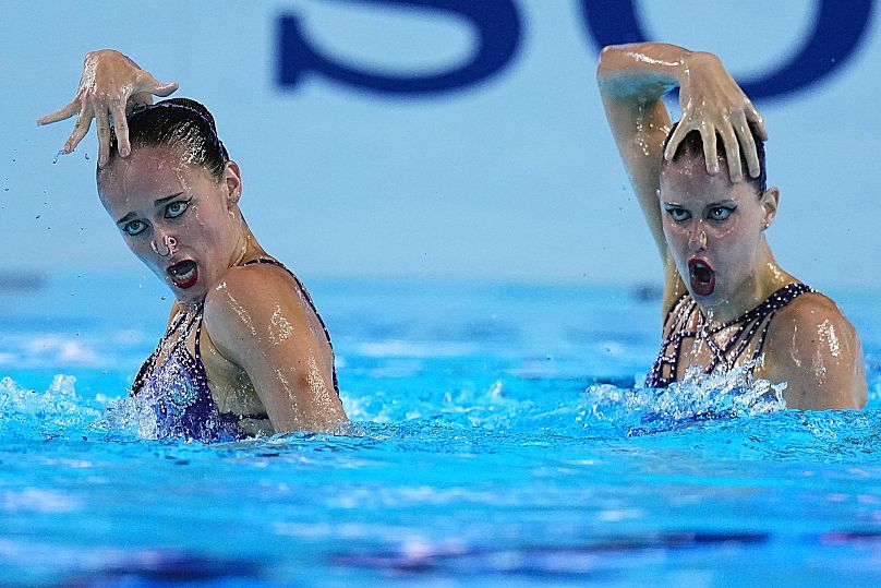 Lilou Lluis e Iris Tió, en la final de este jueves