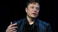 FILE - Tesla and SpaceX CEO Elon Musk speaks at the SATELLITE Conference and Exhibition, March 9, 2020, in Washington.