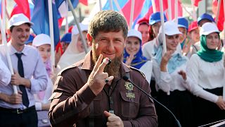 FILE: Chechnya's regional leader Ramzan Kadyrov visits the Chechen State University in Chechnya's provincial capital Grozny, 11 August 2016