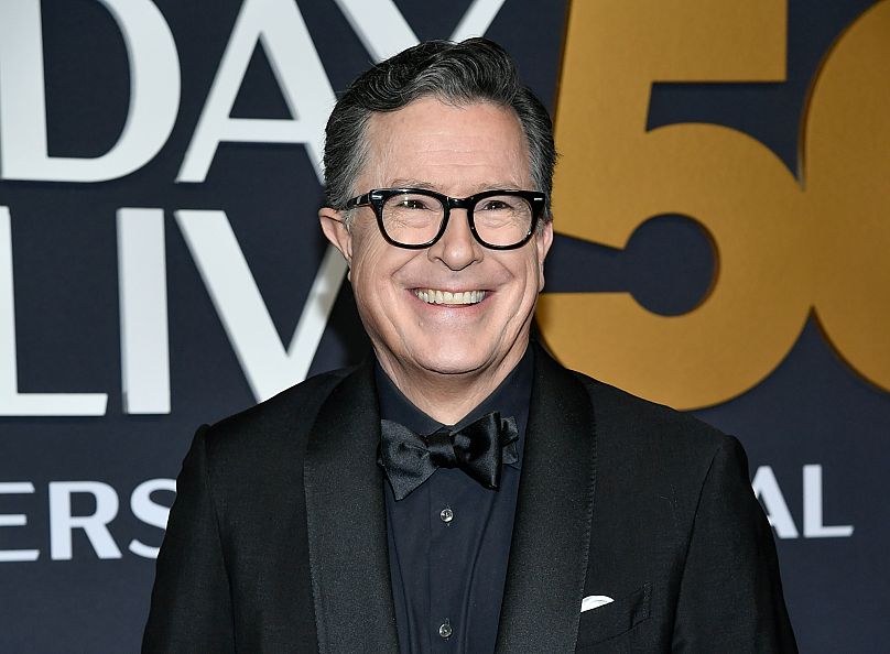 Stephen Colbert attends the SNL50: The Anniversary Special at Rockefeller Plaza on Sunday, 16 February 2025, in New York. 