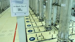 Una máquina centrifugadora en las instalaciones de enriquecimiento de uranio de Natanz, en el centro de Irán, 5 de noviembre de 2019.