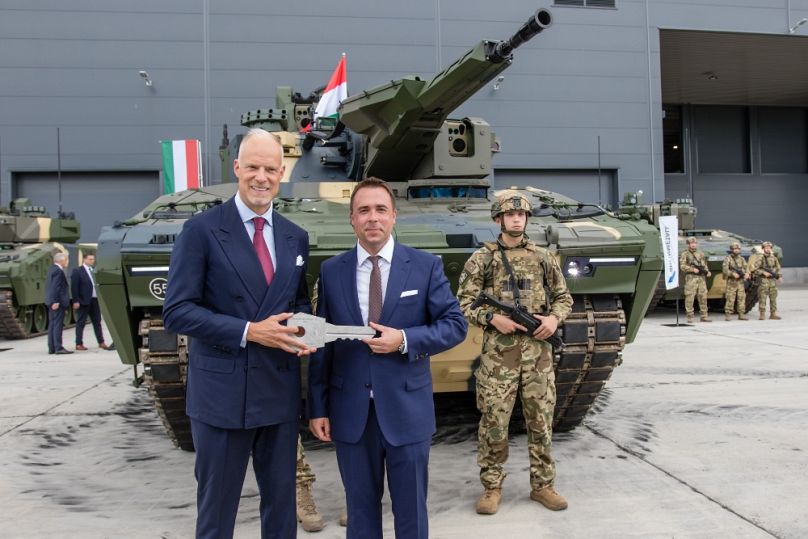 Az első magyar gyártmányú Lynx KF-41 gyalogsági harcjármű átadása Zalaegerszegen, 2024. július 24-én
