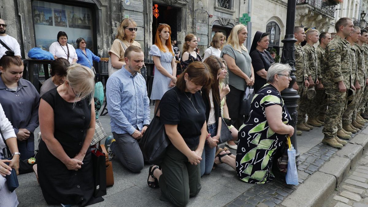 Ukraine marks Olenivka prison blast anniversary in Kyiv