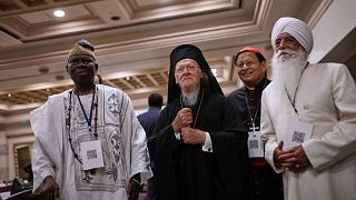 Ecumenical Patriarch Bartholomew I delivers address at global religious leaders council