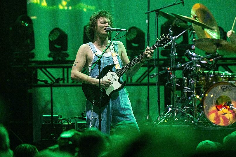 Stu Mackenzie of King Gizzard & The Lizard Wizard performs at the Fox Theatre, 19 November 2024, in Atlanta.