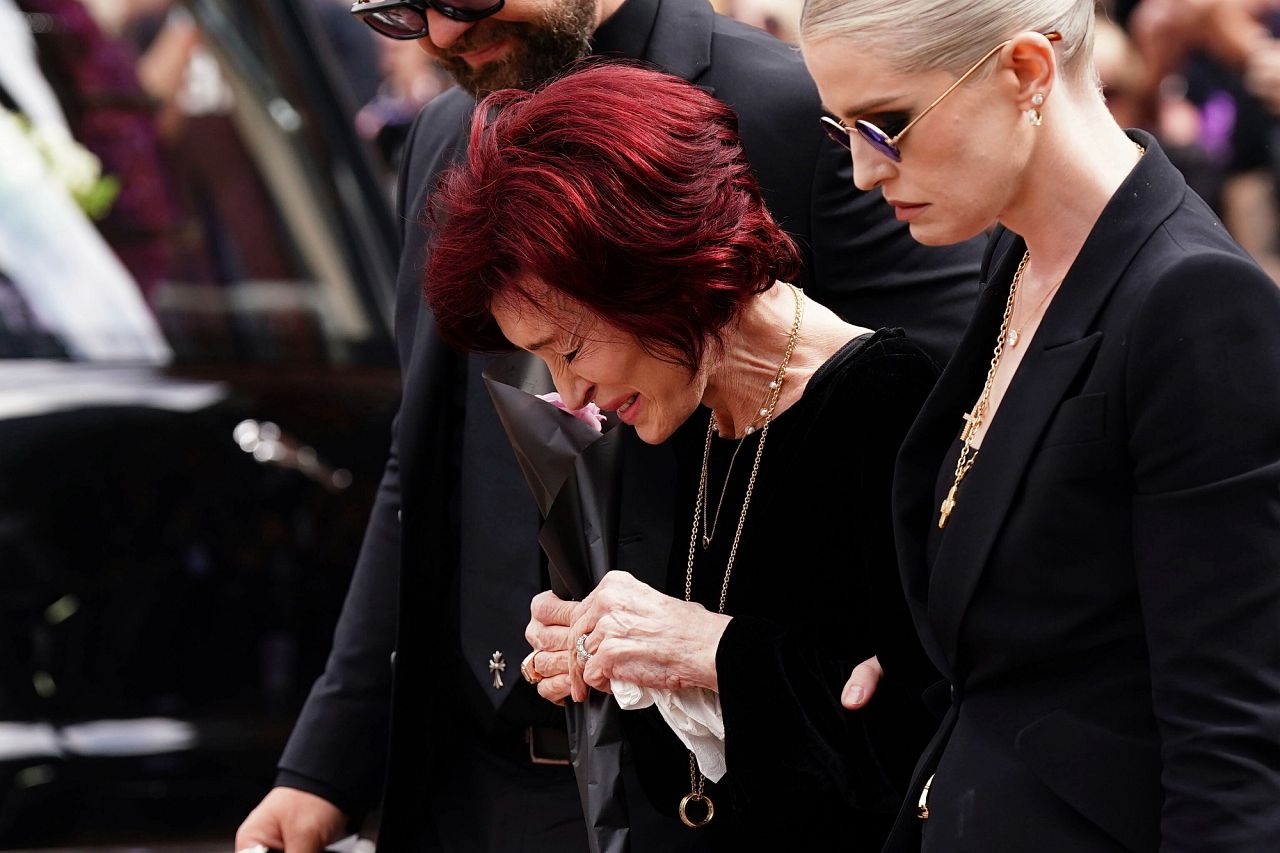 Sharon Osbourne with Jack and Kelly