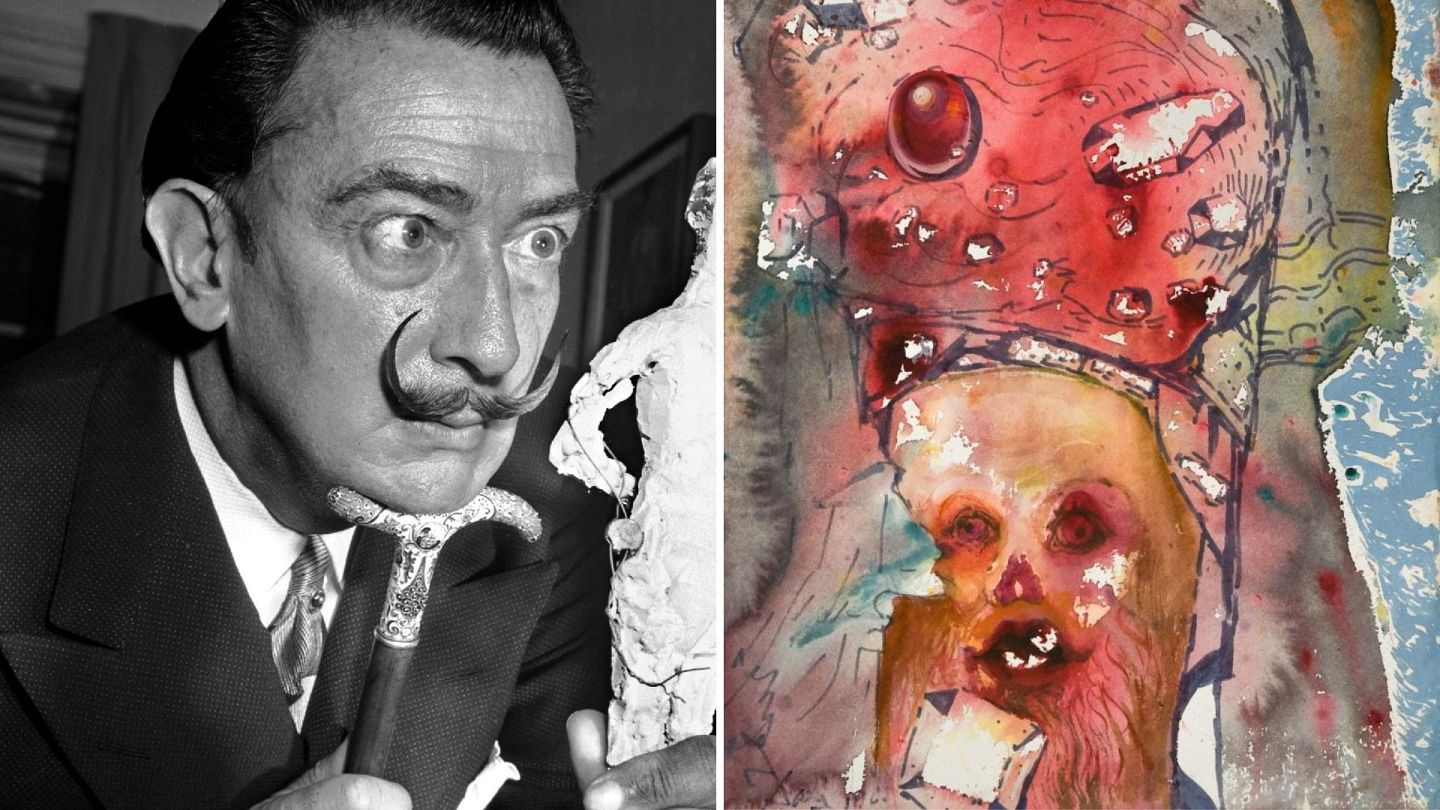 Quadro perdido de Salvador Dalí, comprado numa garagem de Londres