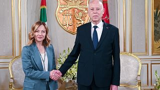 Giorgia Meloni en Tunisie pour une visite officielle avec Kais Saied