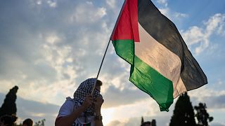 WATCH: Protesters in Athens call for end to war in Gaza