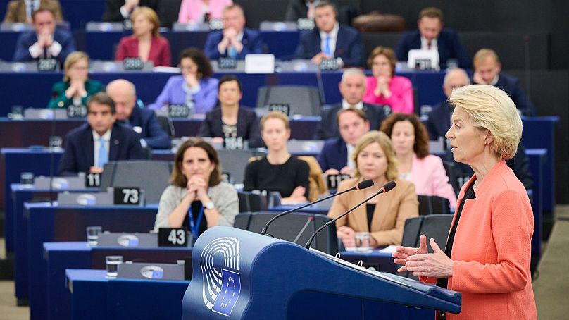 Von der Leyen struck a defiant against the motion of censure.