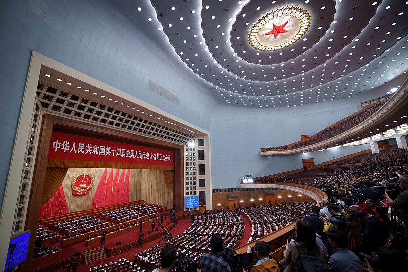 Closing session of the National People's Congress (NPC) at the Great Hall of the People in Beijing, 11 March, 2025