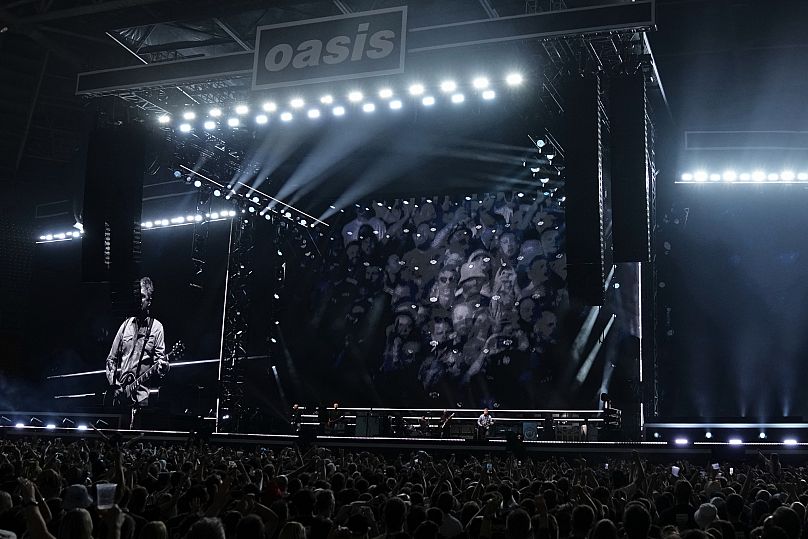 Oasis perform during their reunion gig in Cardiff - 4 July 2025