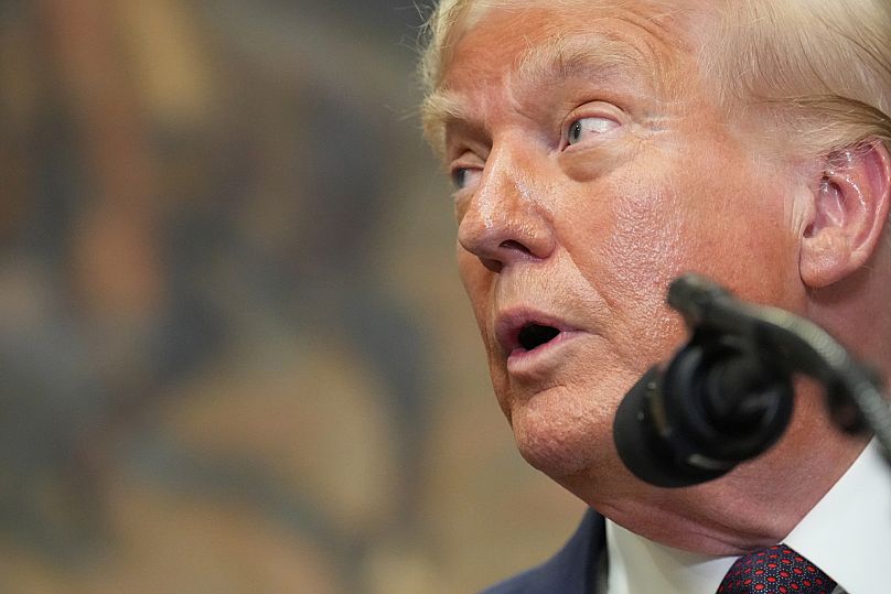 US President Donald Trump speaks during an event in the White House, 31 July, 2025