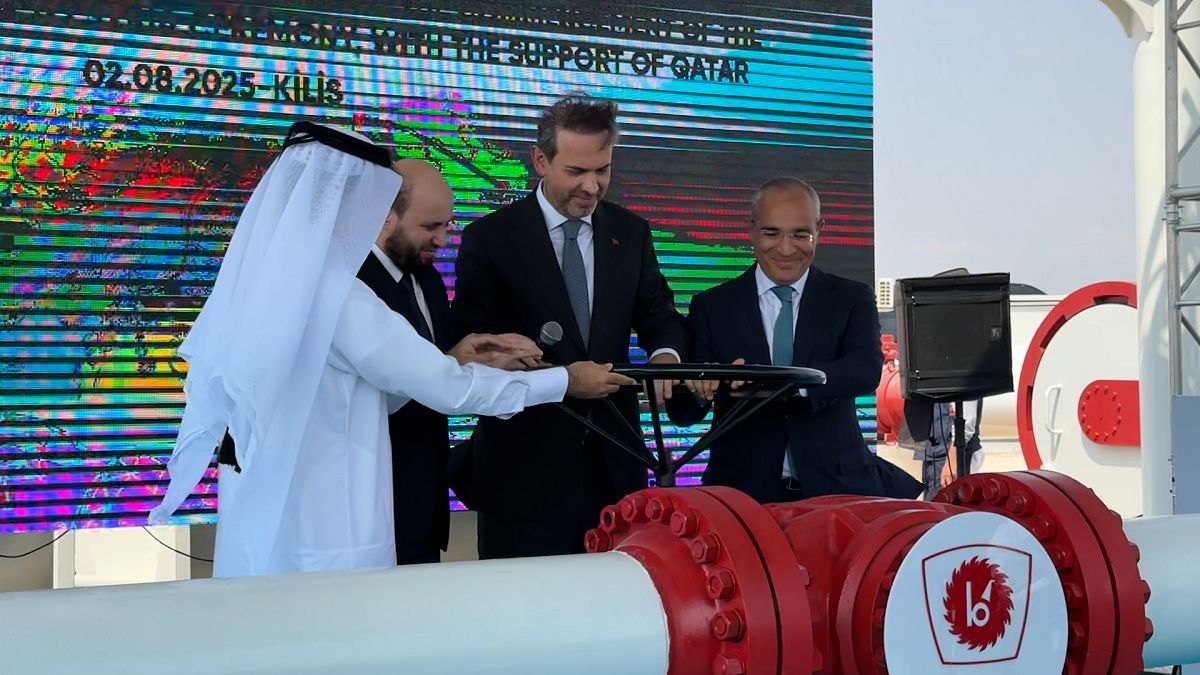 Kilis-Aleppo natural gas pipeline opened: Gas flow from Turkey to Syria started
