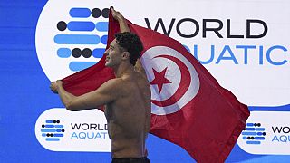 Tunisian swimmer Ahmed Jaouadi clinches 1500m gold, achieves double victory at world championships