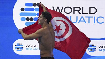 Tunisian swimmer Ahmed Jaouadi clinches 1500m gold, achieves double victory at world championships