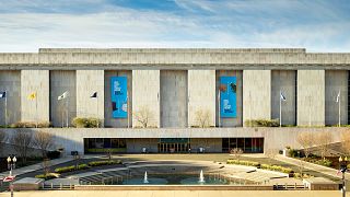 The Smithsonian Museum of American History on the National Mall in Washington D.C.