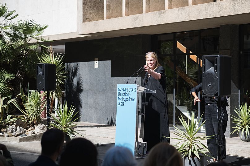 Hedwig Fijen, founding director of Manifesta, at Manifesta 15 in Barcelona
