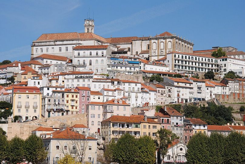 The University of Coimbra crowns the city.