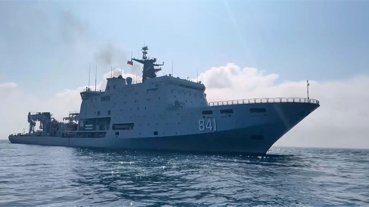 China and Russia conduct joint naval drills in the Sea of Japan